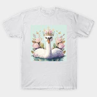 The Flower-Crowned Swan T-Shirt